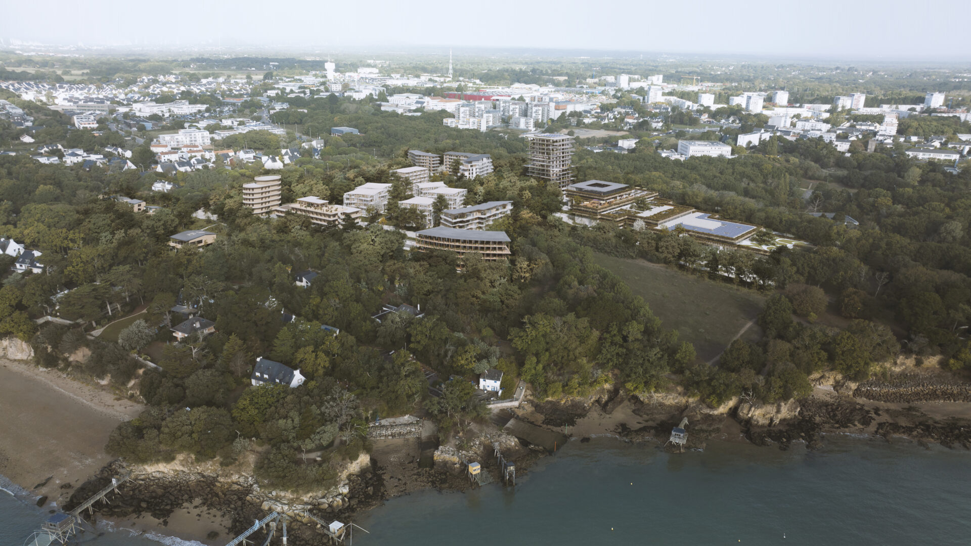 Obras lauréat pour l’aménagement du site universitaire de Gavy à Saint-Nazaire.