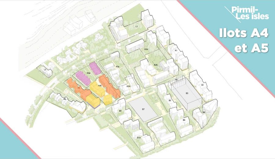 Les cinq premiers ilots de la ZAC Pirmil-les Isles en consultation – 3/4