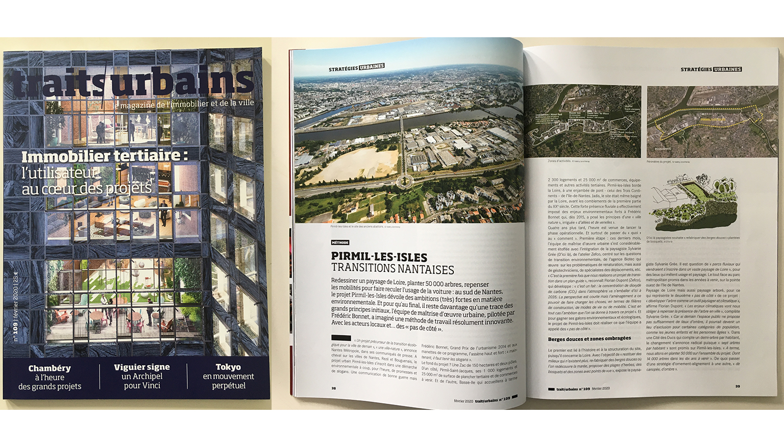 article dans Traits Urbains n°109 Février 2020 – Stratégies urbaines – Pirmil-les-Isles, Transitions nantaises