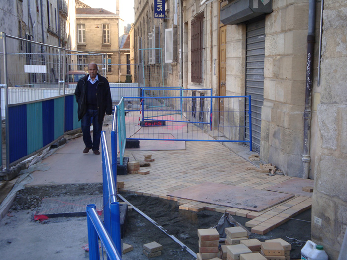 SMI : avancement travaux de la Place Saint-Michel à Bordeaux