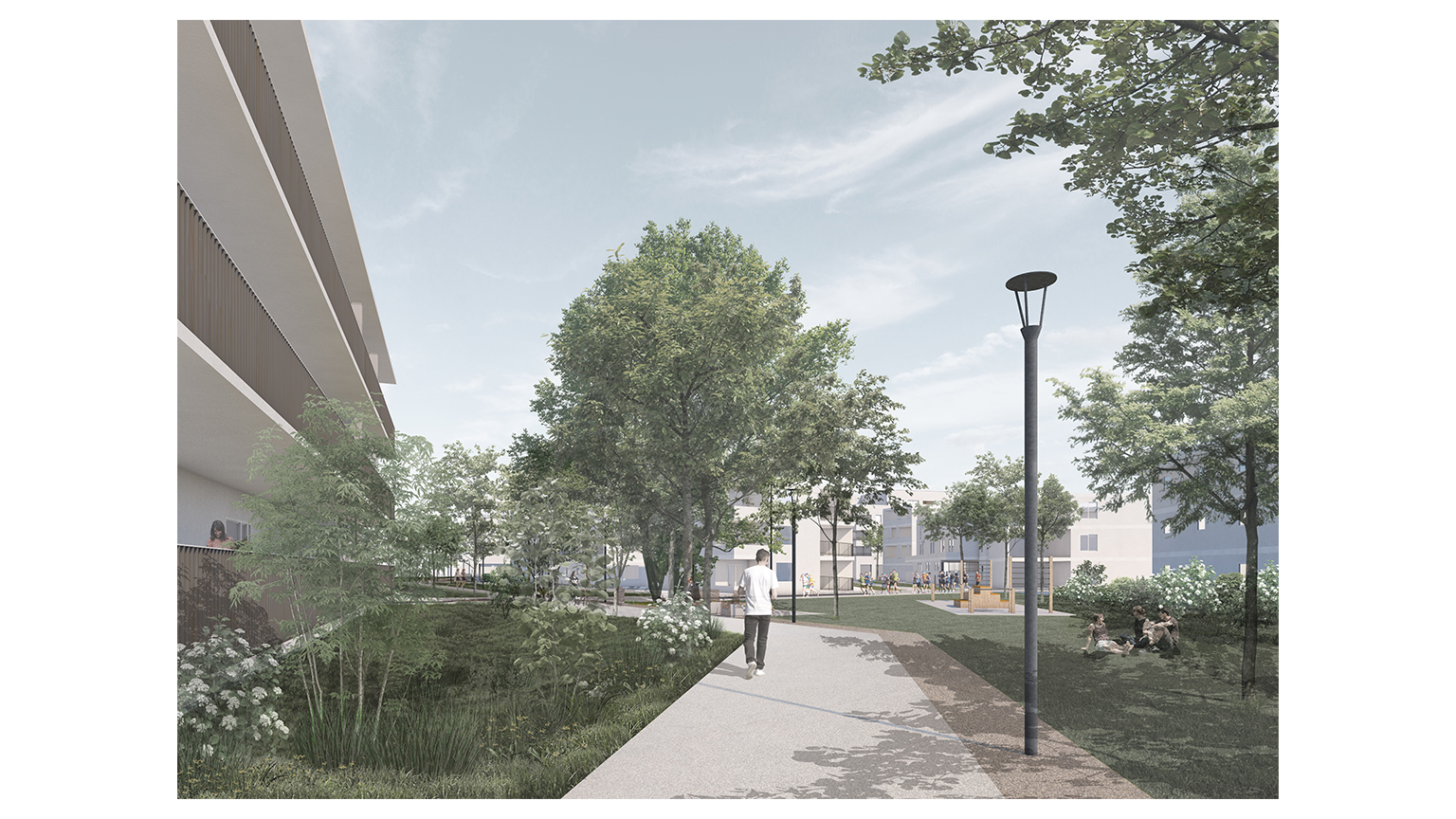La Cité Blanche, quartier des Trois-Cocus