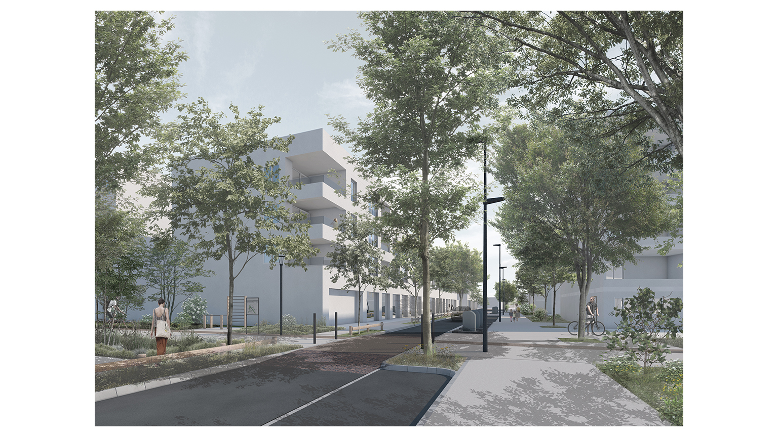 La Cité Blanche, quartier des Trois-Cocus