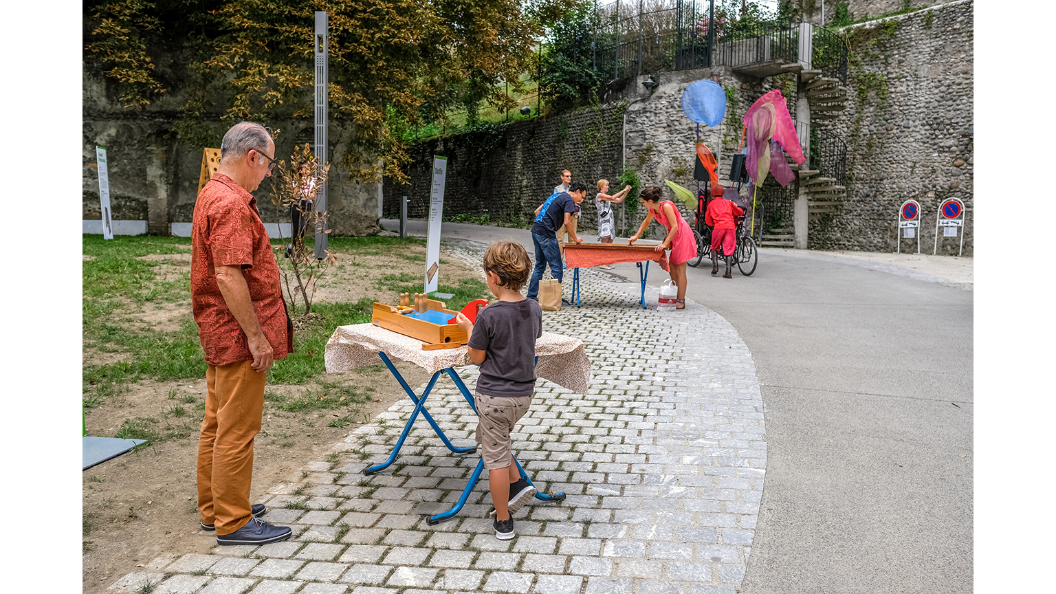 La rue du Hédas, le jardin des senteurs de Pau