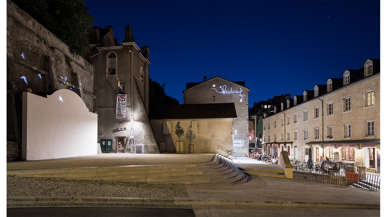 La rue du Hédas, le jardin des senteurs de Pau
