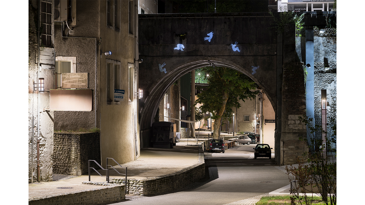 La rue du Hédas, le jardin des senteurs de Pau