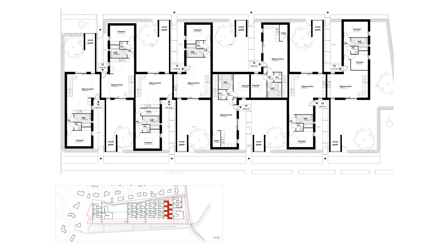Logements de la ZAC Monges Croix-du-Sud