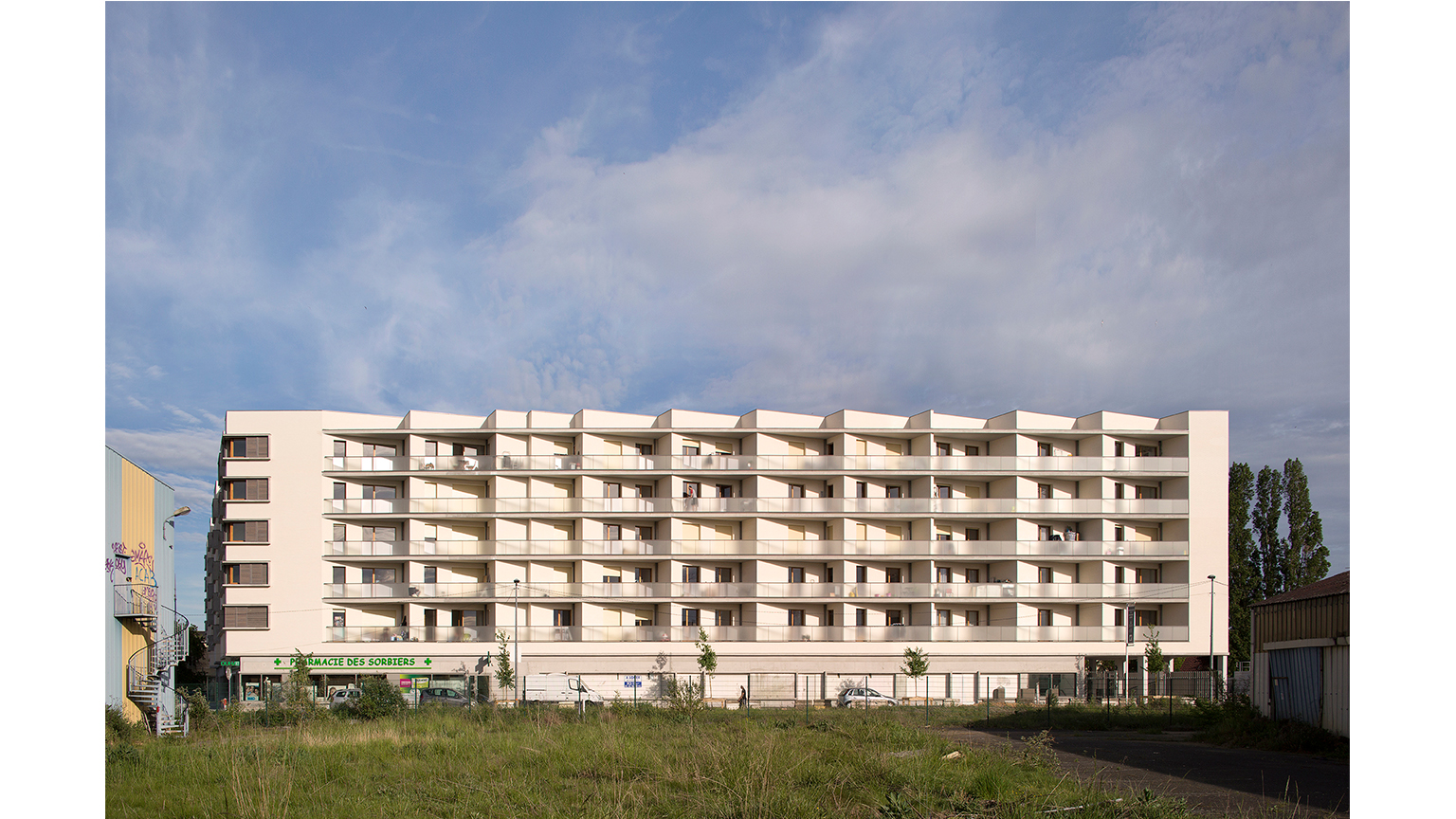 Zac des Sorbiers, 104 logements et une médiathèque