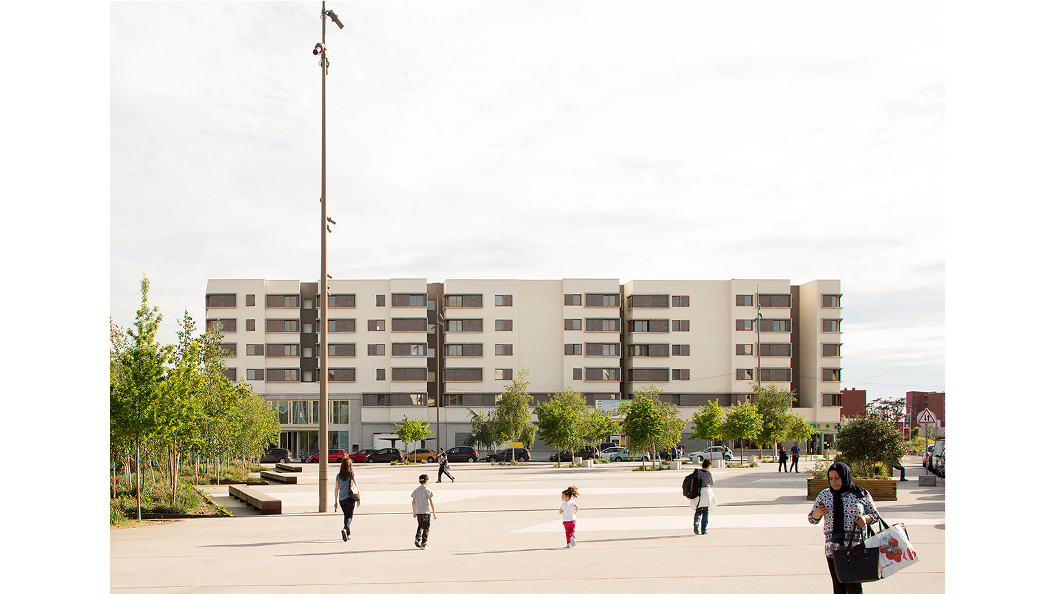 Zac des Sorbiers, 104 logements et une médiathèque