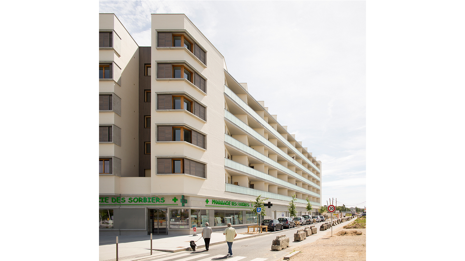 Zac des Sorbiers, 104 logements et une médiathèque
