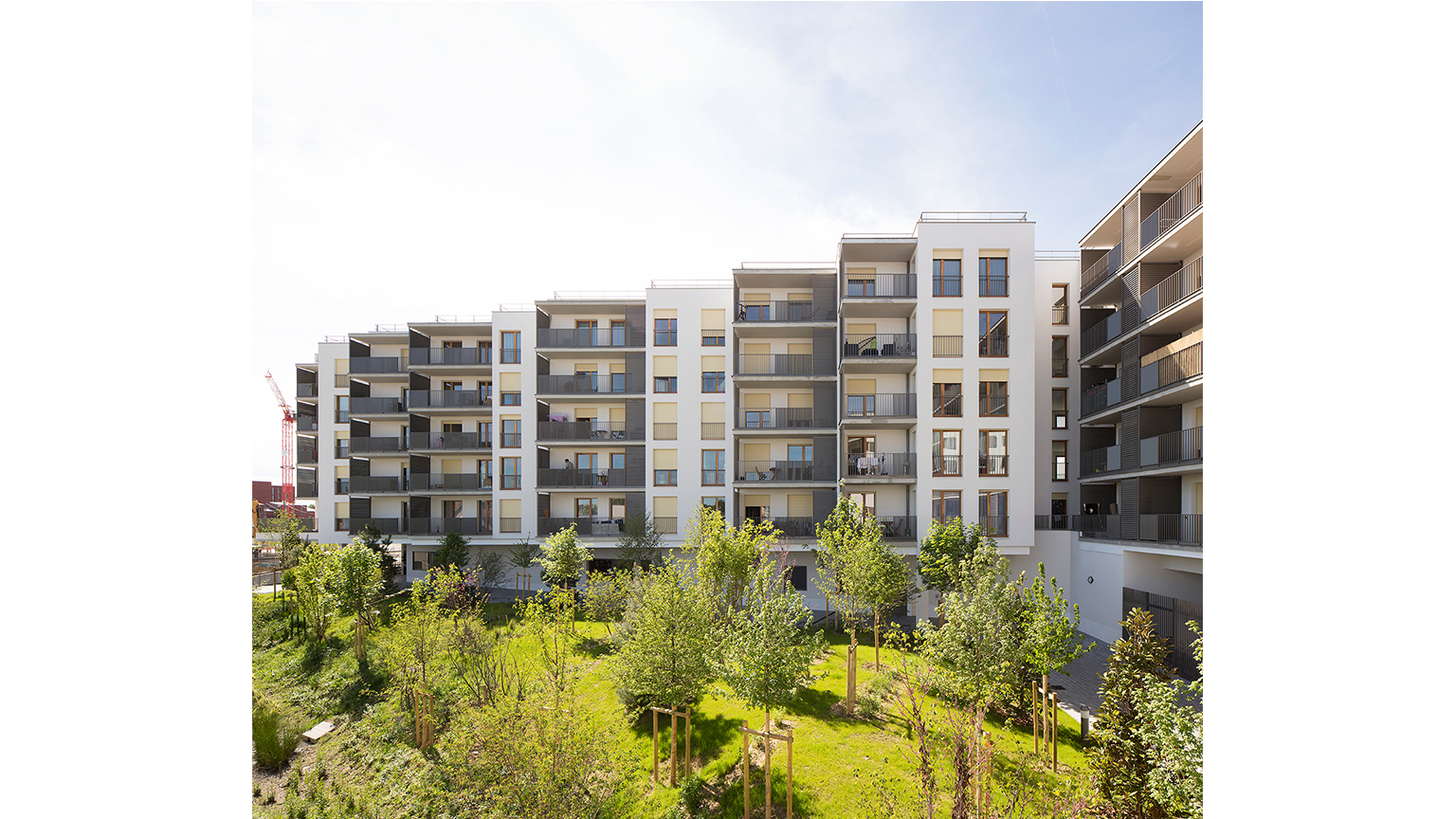 Zac des Sorbiers, 104 logements et une médiathèque