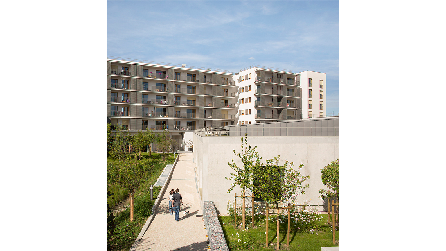 Zac des Sorbiers, 104 logements et une médiathèque