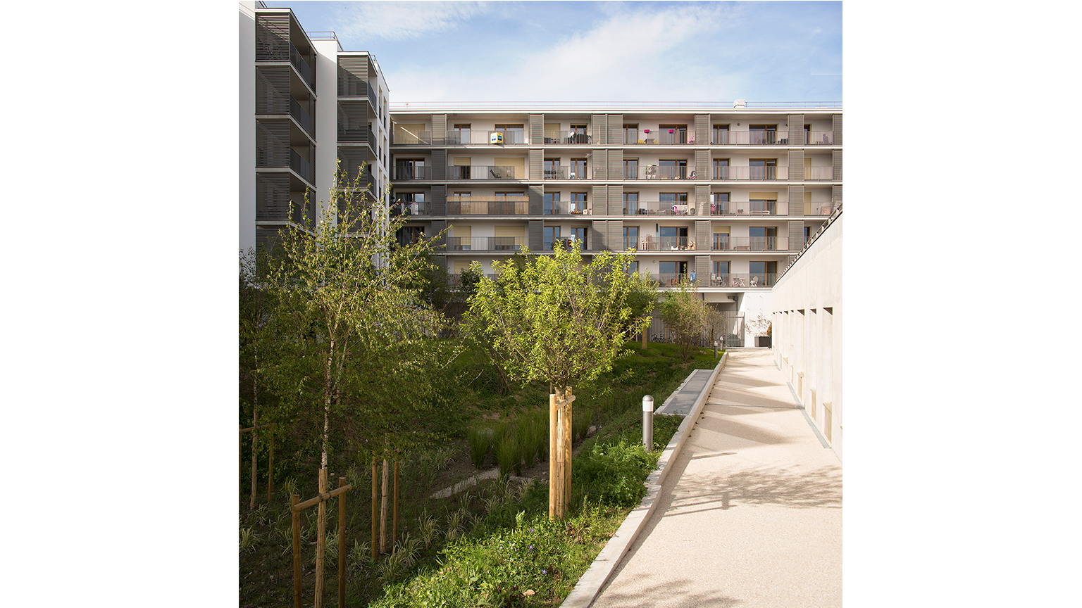 Zac des Sorbiers, 104 logements et une médiathèque