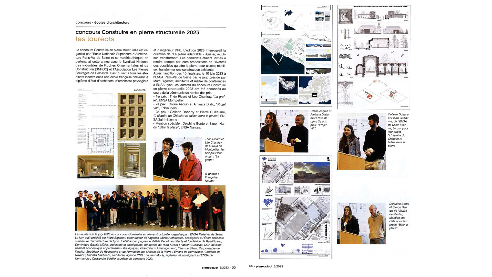 Concours étudiants « Construire en pierre structurelle » 2023